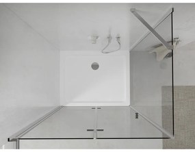Mexen Lima sprchovací kút 80x90cm, 6mm sklo, chrómový profil - číre sklo + Slim sprchová vanička - 856-080-090-00-00-4010