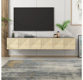 TV stolík/skrinka Kebati 3 (dub zafírový + antracit) . Vlastná spoľahlivá doprava až k Vám domov. 1095369