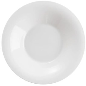 Biely hlboký tanier Brandani Panna Montata, ø 22,5 cm