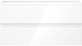 Mexen Orio, kúpeľňová skrinka 90 cm, 2 zásuvky, biela lesklá, 91A10-09047-2-BFF00