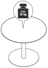 Okrúhly konferenčný stolík, šalviový