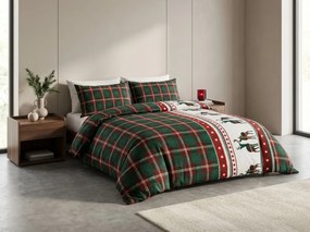 Flanelové obliečky FJORDEN zelené Rozmer obliečky: 70 x 90 cm | 140 x 200 cm