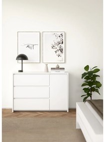 Biela komoda 119x84x48 cm Next – Tvilum
