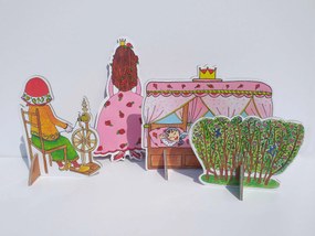 MARIONETINO Bábky a kulisy k rozprávke Šípková Ruženka