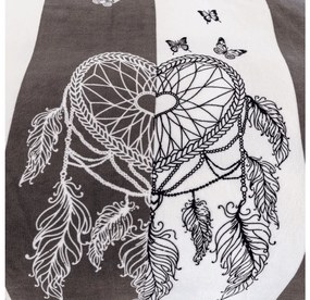 Mikroplyšové obliečky TIRSO sivo-biele Rozmer obliečky: 70 x 90 cm | 140 x 200 cm