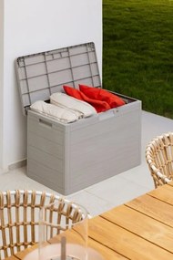 WOODYS záhradný plastový úložný box 160 L, svetlo šedá