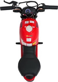 Elektrická motorka SUPERMOTO červená
