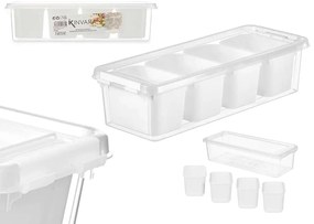 Úložný triediaci box, organizér 4v1 do chladničky (3,5 l) FRESH - 38x14x9