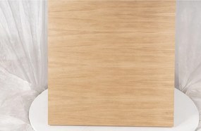AKCIA Čierny jedálenský stôl s doskou v dekore dub PURO 60x60 II. akosť