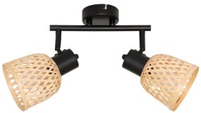 Atmosphera - Bodové svietidlo LIO 2xE14/25W/230V bambus