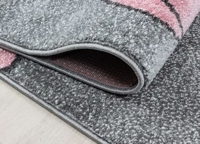 Koberce Breno Kusový koberec KIDS 580 Pink, viacfarebná,120 x 170 cm