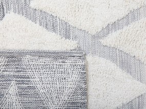 Bavlnený koberec 80 x 150 cm béžová/sivá PENDIK Beliani