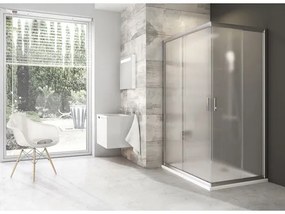 Jedna strana sprchového kúta RAVAK Blix BLRV2K-100 satin+Grape 1XVA0U00ZG