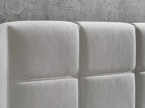 Posteľ boxspring Wien 180x200 cm, svetlo šedá látka