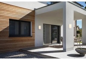 Globo 31982W - Vonkajšie nástenné svietidlo LOGANA 1xE27/60W/230V IP44 biela