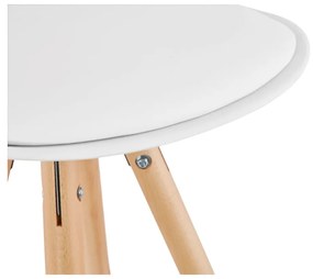 Biela barová stolička Kokoon Anau, výška sedu 64 cm