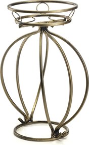 STOJAN NA KVETINÁČ VIRELLA 54X38 CM ZLATÁ