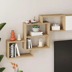 Moderná TV stena Houseland Free dub zafírový/biela