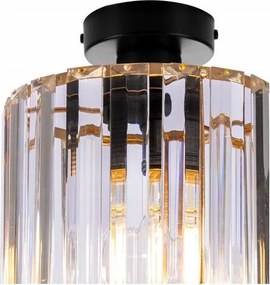 Stropné svietidlo HOLDI 2, 1x priehľadné krištáľové tienidlo, G