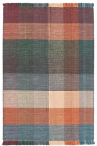 Károvaný vlnený koberec so strapcami „Bliss", 160 x 230 cm