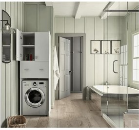 Hlboká skrinka nad práčku NATALI TYP 9, biela