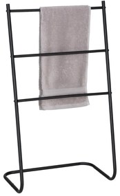 Matne čierny kovový stojan na uteráky Aracena – Allstar
