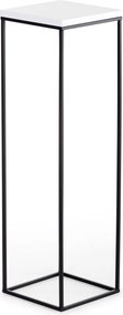 STOJAN NA KVETINÁČ SIMPLE 80X24X24 CM ČIERNA/BIELA