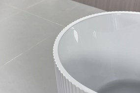 Erga April, voľne stojaca vaňa 170x80 cm + odtoková zátka, biela lesklá, ERG-April-170080-WH-WH