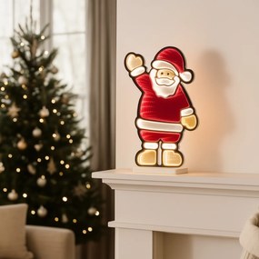Vianočná stolná lampa Santa Claus vrátane LED s časovačom - Infinidade
