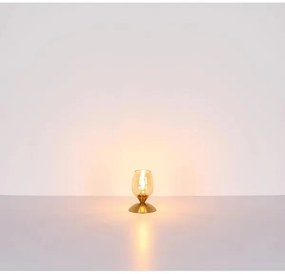 Globo 24007M - Stolná dotyková lampa KUWAITA 1xE14/25W/230V mosadz
