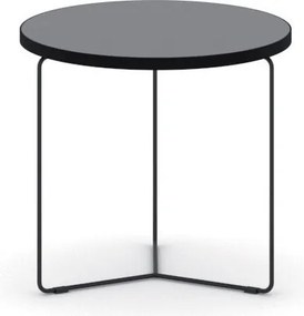 Okrúhly konferenčný stôl TENDER, priemer 50 cm, grafit
