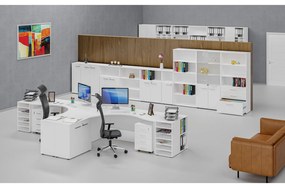 Triediaci regál PRIMO WHITE, 1087 x 800 x 420 mm, 27 priehradok, biely