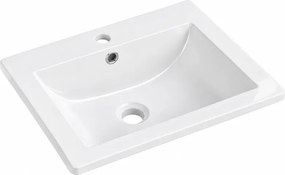 Mexen Lora vstavané umývadlo do dosky 53 x 46 cm, biele - 25365300