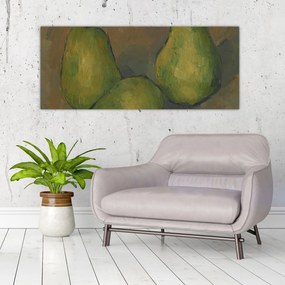 Obraz - Paul Cézanne, Three Pears, reprodukcia (120x50 cm)