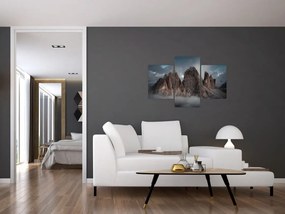 Obraz - Tri Zuby, Talianske Dolomity (90x60 cm)