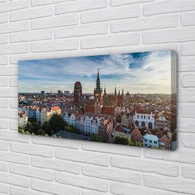 Obraz na plátne Gdańsk Panorama kostol 120x60 cm