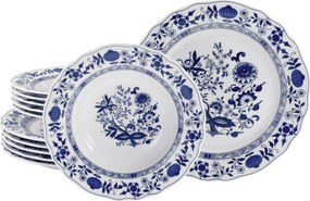 XXXLutz JEDÁLENSKÝ SERVIS Flora Zwiebelmuster 12-dielne Creatable - Online Only bytové doplnky - 007768050003