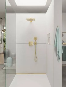 Hansgrohe Raindance E, hlavová sprcha 300 1jet so sprchovým ramenom, leštený vzhľad zlata, HAN-26238990
