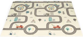 ECOTOYS Dětská skládací oboustranná podložka na hraní, lezení a učení chůze