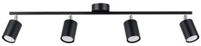 Sollux SL.1168 - Bodové svietidlo LEMMI 4xGU10/10W/230V čierna