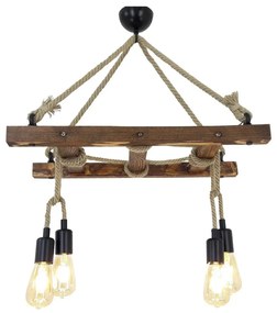 Hnedé závesné svietidlo Halat – Opviq lights