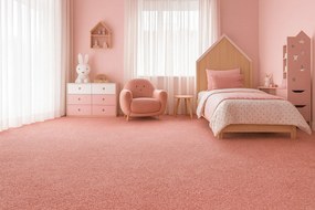 ITC, AKCIA: 160x400 cm Metrážny koberec Sweet 11 ružový, šíře, ružová, filc, detská izba