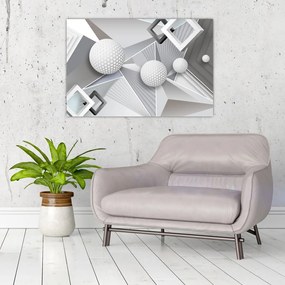 Geometrický abstraktný obraz (90x60 cm)