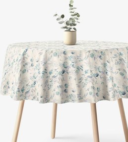 Goldea okrúhly obrus valencia - otlačky rastlín Ø 250 cm