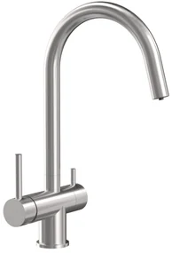 Quadron Caren, vysoká drezová batéria s pripojením vodného filtra, h-350, brúsená oceľ, 3623512_BS