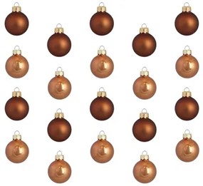 Set vianočných ozdôb hnedý