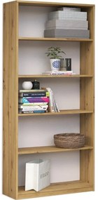 Knižnica ARTISAN 80 cm dub artisan/biela