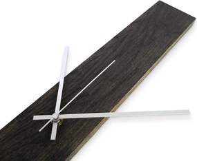 SENTOP | Elegantné drevené nástenné hodiny čierny  I SENTOP MAS019-OSMO-3169-SILVER-60x8 analógové
