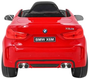 RAMIZ ELEKTRICKÉ AUTÍČKO BMW X6 - LAKOVANÉ - ČERVENÉ - MOTOR 2X45W - BATÉRIA - 2 x 6V/7Ah - 2023