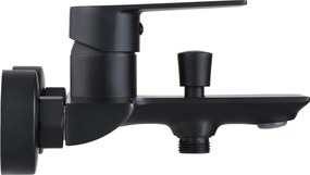 Rea Urban, vaňová batéria s bodovou ručnou sprchovou sadou, čierna, REA-B9910